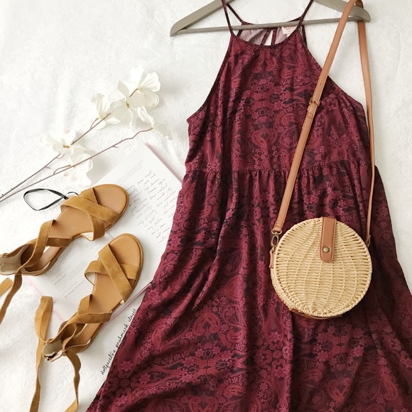 Mossimo Supply Co. Dresses & Skirts - Gorgeous Burgundy Paisley Print Sundress